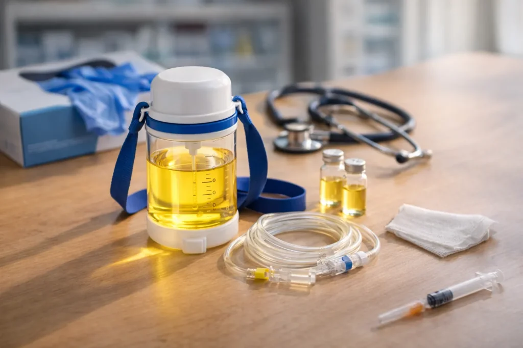 Xero Dolor - bomba elastomérica con medicamentos, estetoscopio y materiales médicos en consultorio de Cartagena